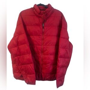 Swiss tech red puffer jacket men’s 3XL